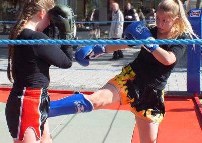 Vorführung der Muay Thai Kids